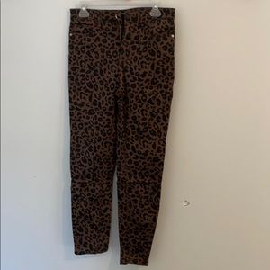 Leopard jeans